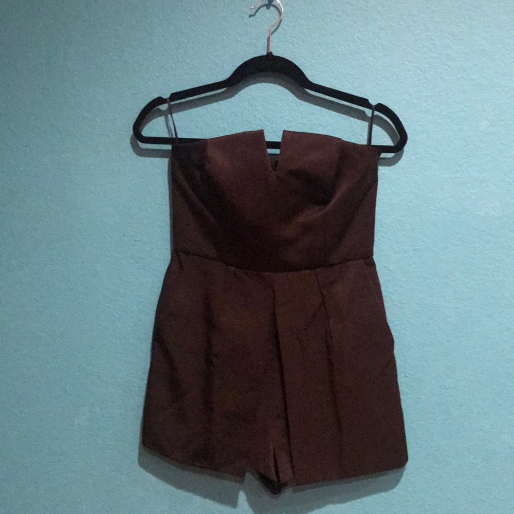 TopShop fancy romper dress(Black)